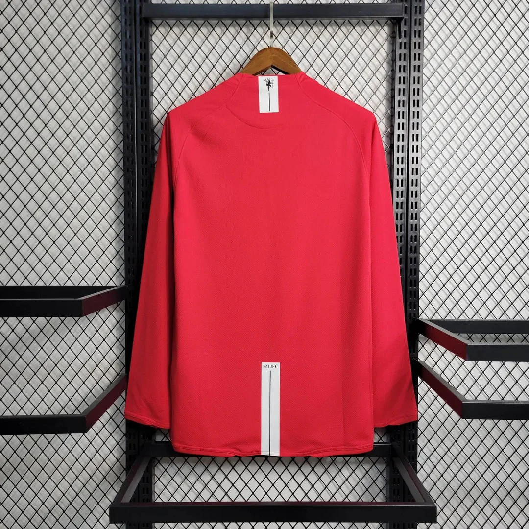 Man United 2007 L/S UCL Home Shirt - Image 3