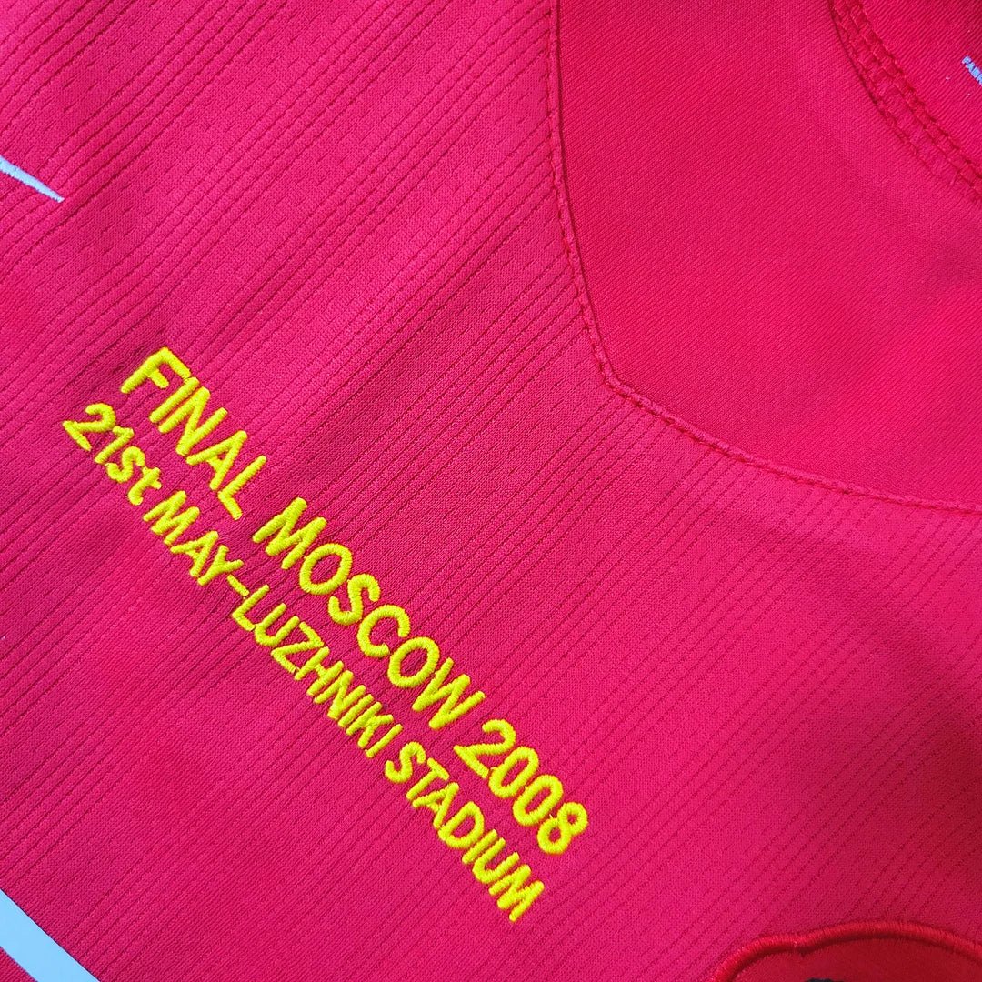 Man United 2007 L/S UCL Home Shirt - Image 7